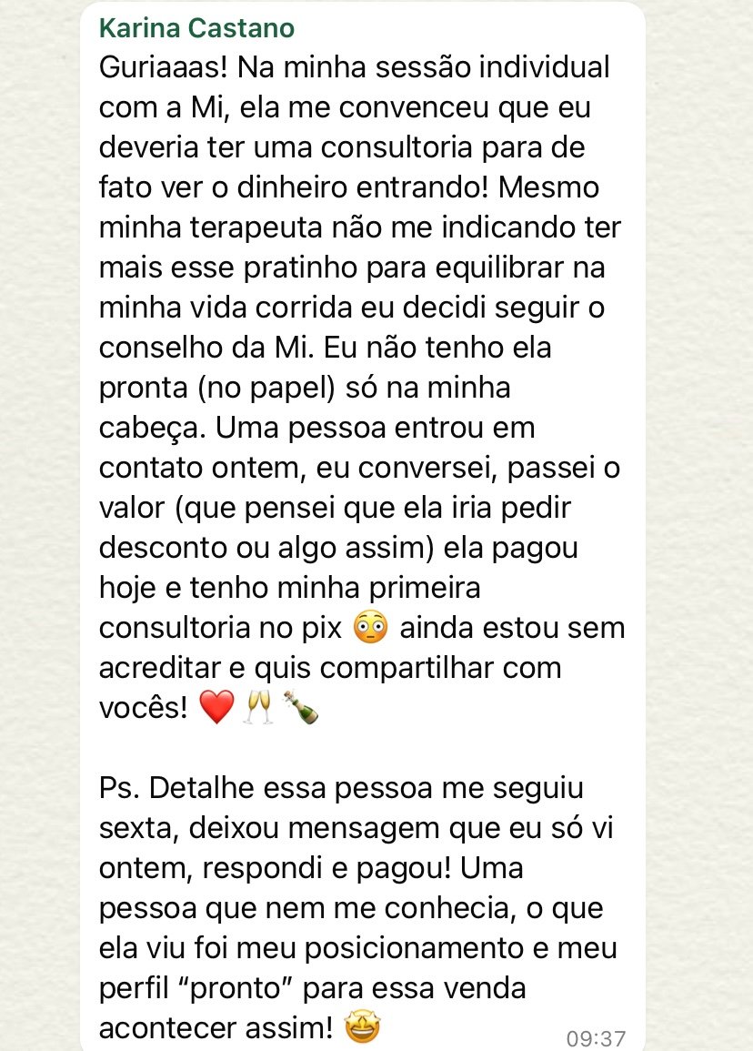 Depoimento Karina